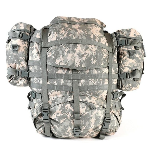 USGI MOLLE II Large Complete Field Pack Set w/ Straps Frame Side Pouches GOOD