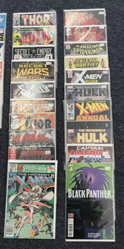 COMICS, Lot of 25. MAINLY MARVEL & DC! MOST EXCELLENT CONDITION!!FREE SHIPPING!!