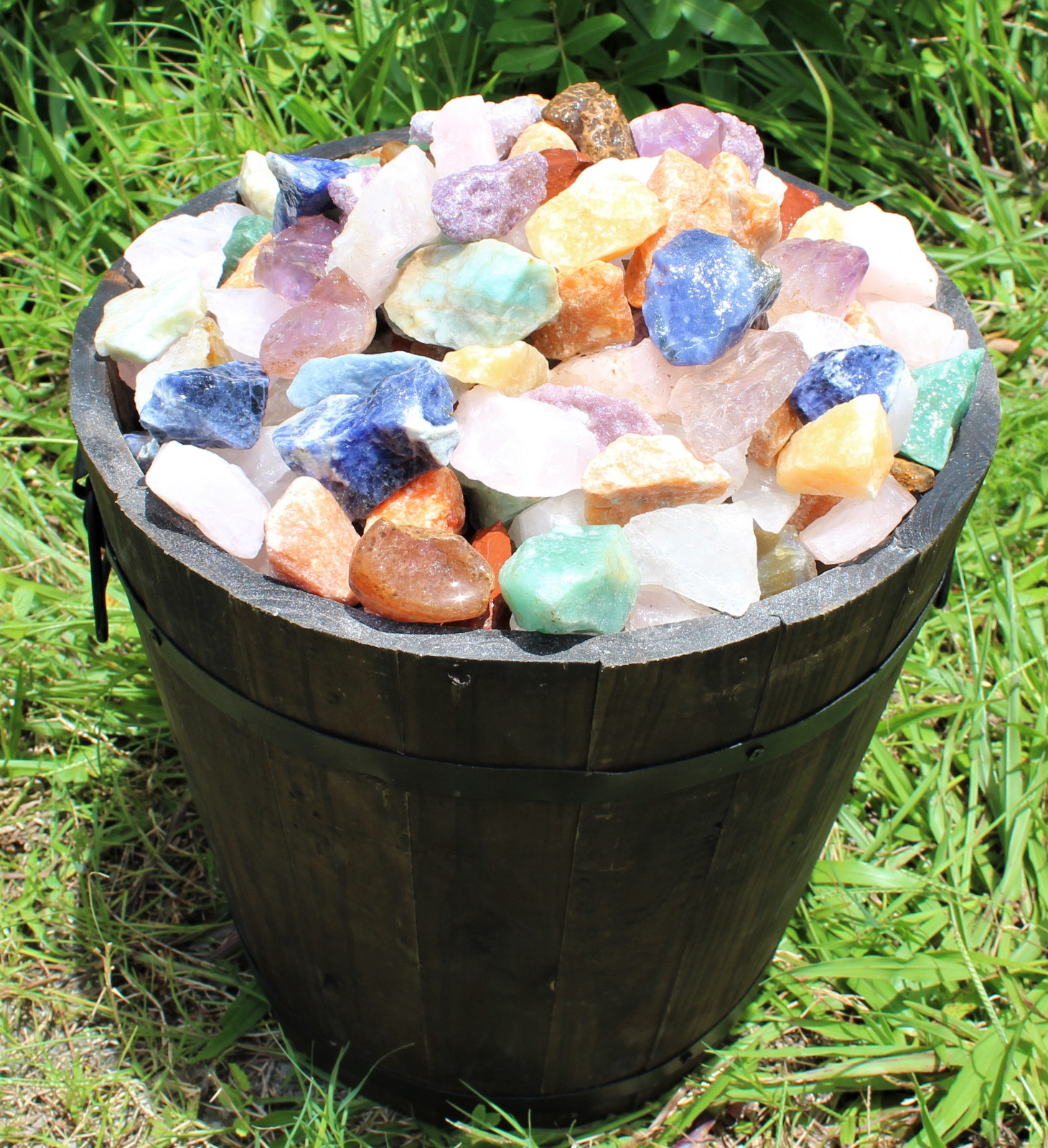 1/2 lb Bulk Lot Brazil Mix Large Bulk Natural Rough Tumbler Rocks Stones 8 oz