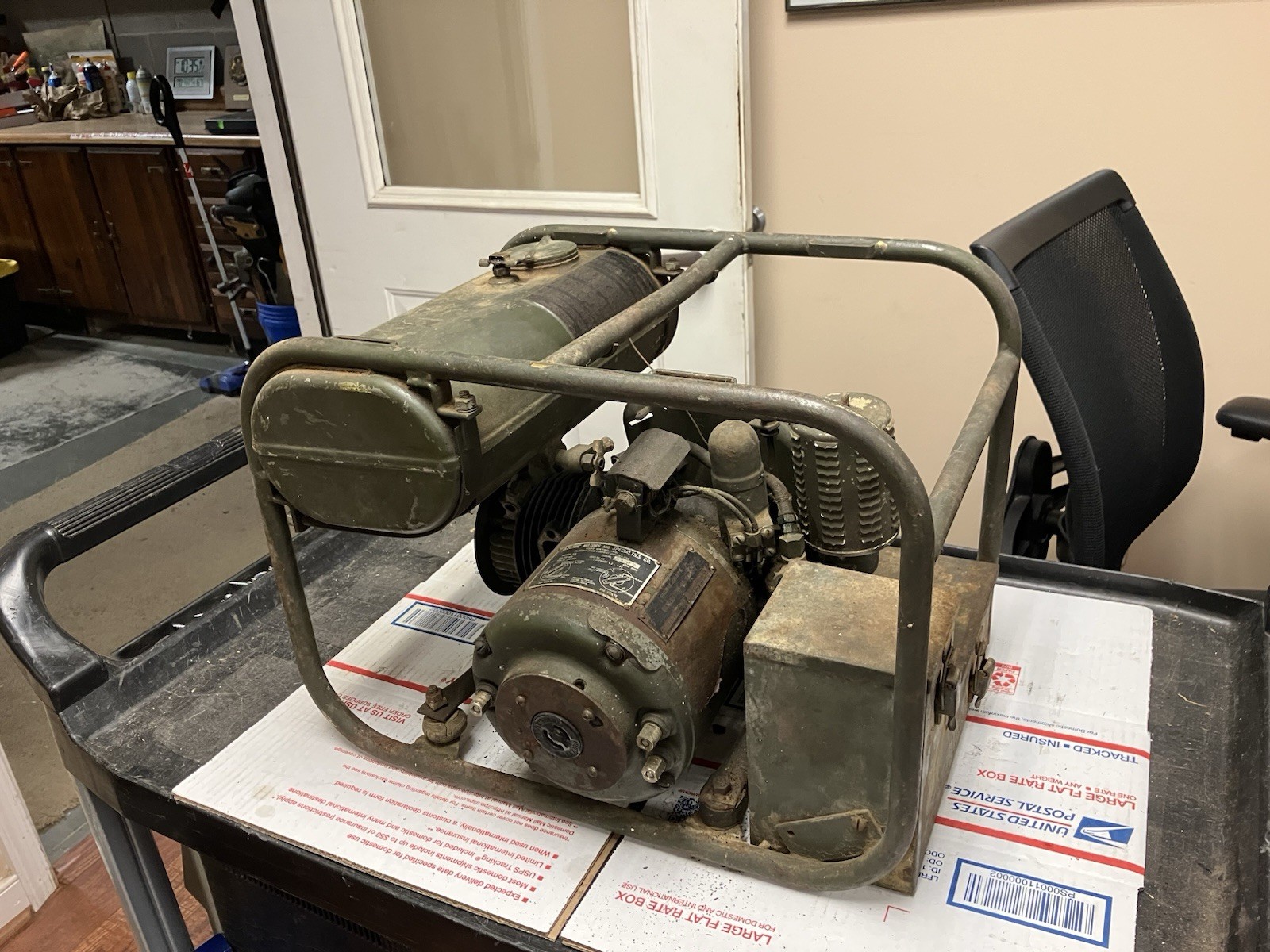 World War 2 Military Signal Corps Field Generator Unit GN-51-B 60 Cycle PH-1