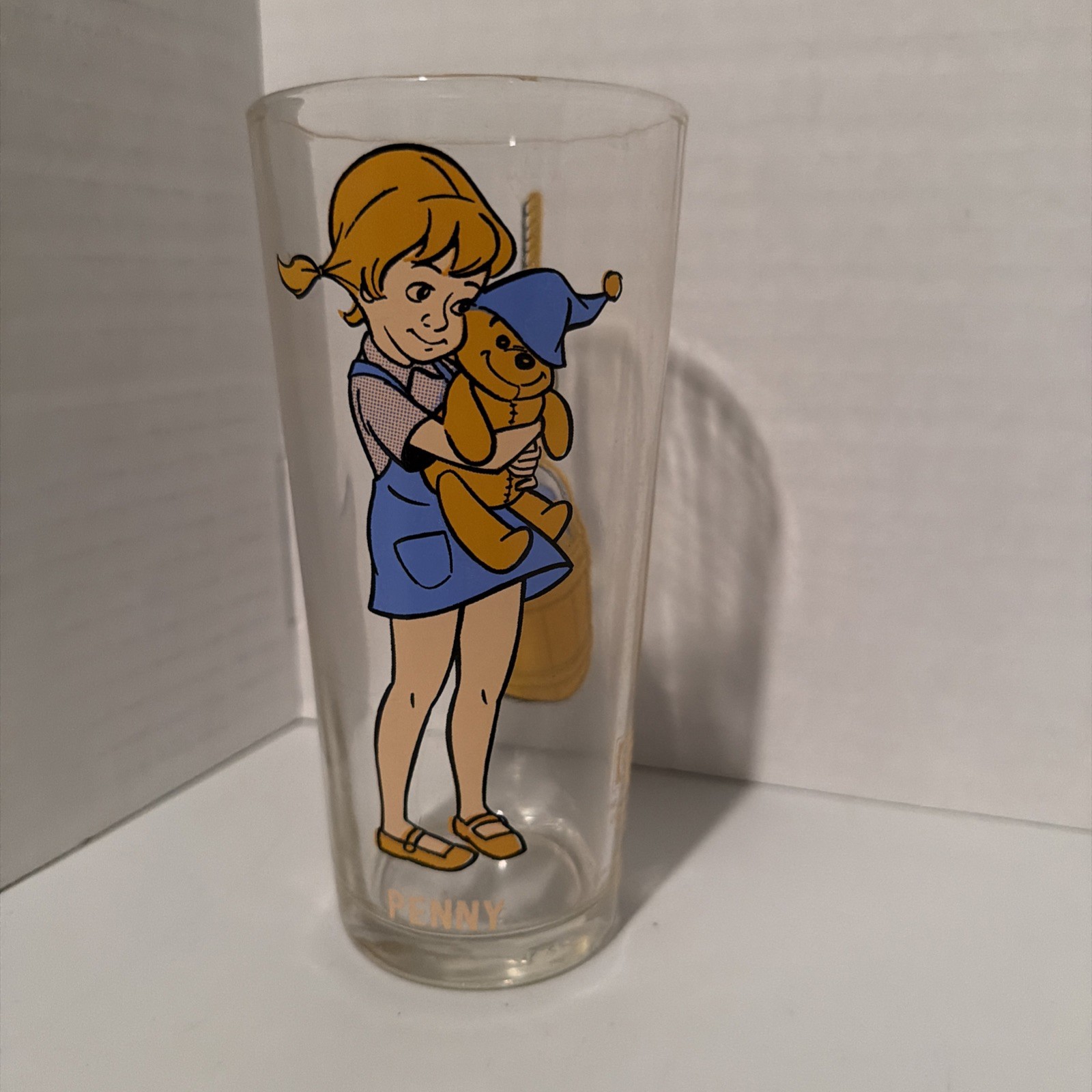 1977 The Rescuers Penny Walt Disney Vintage Pepsi Series Glass Collectible