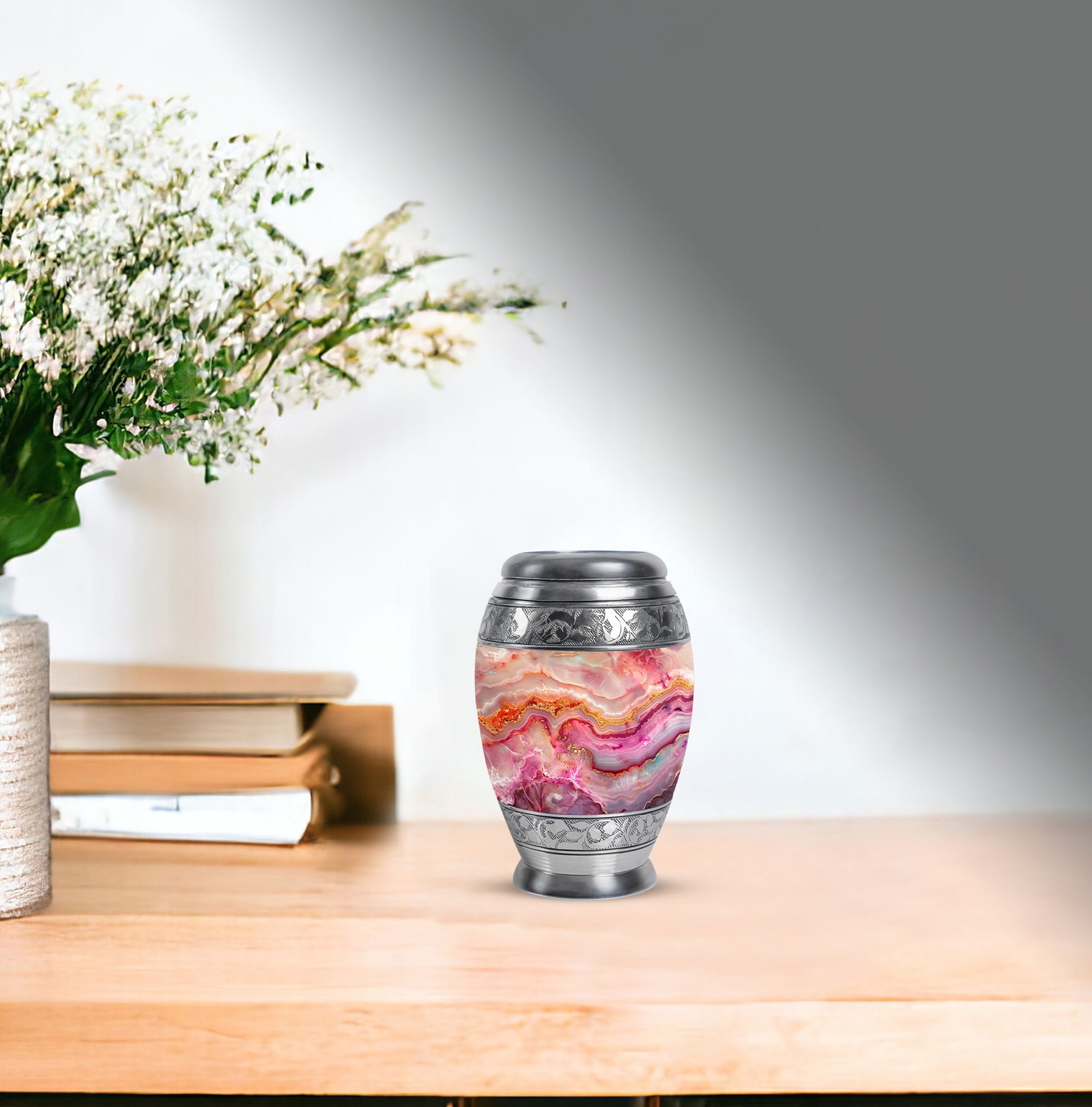 Abstract Cremation Urn Large Urns For Ashes Adult Male Large 3 Inch