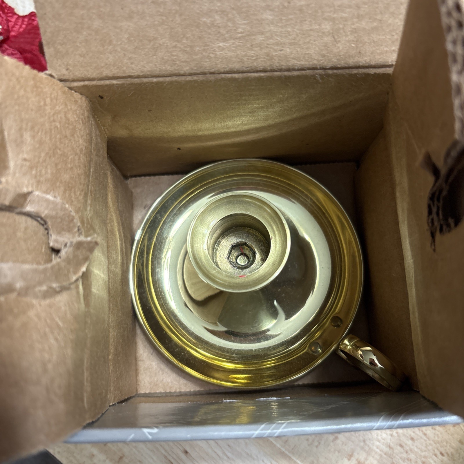 Baldwin Small Chamberstick Candle Holder Polished Brass Vintage New In Box 7231