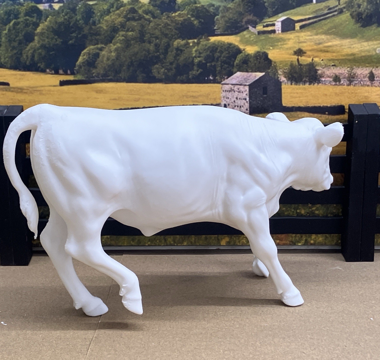 1:9 Traditional Action Cutting Model Steer 3D Print For Breyer Horses Cattle