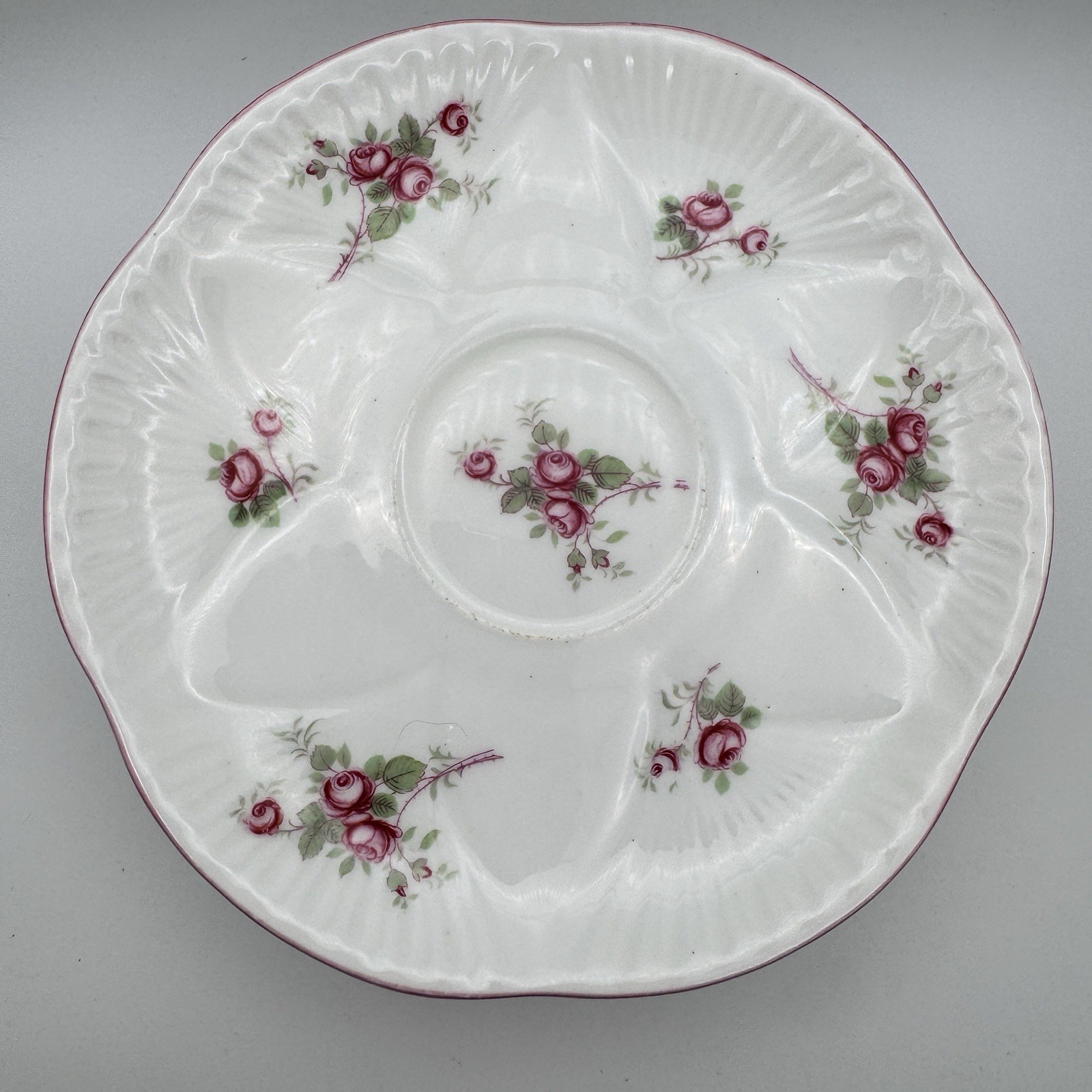 Shelley England Fine Bone China Tea Cup & Saucer White Pink Floral Bridal Rose