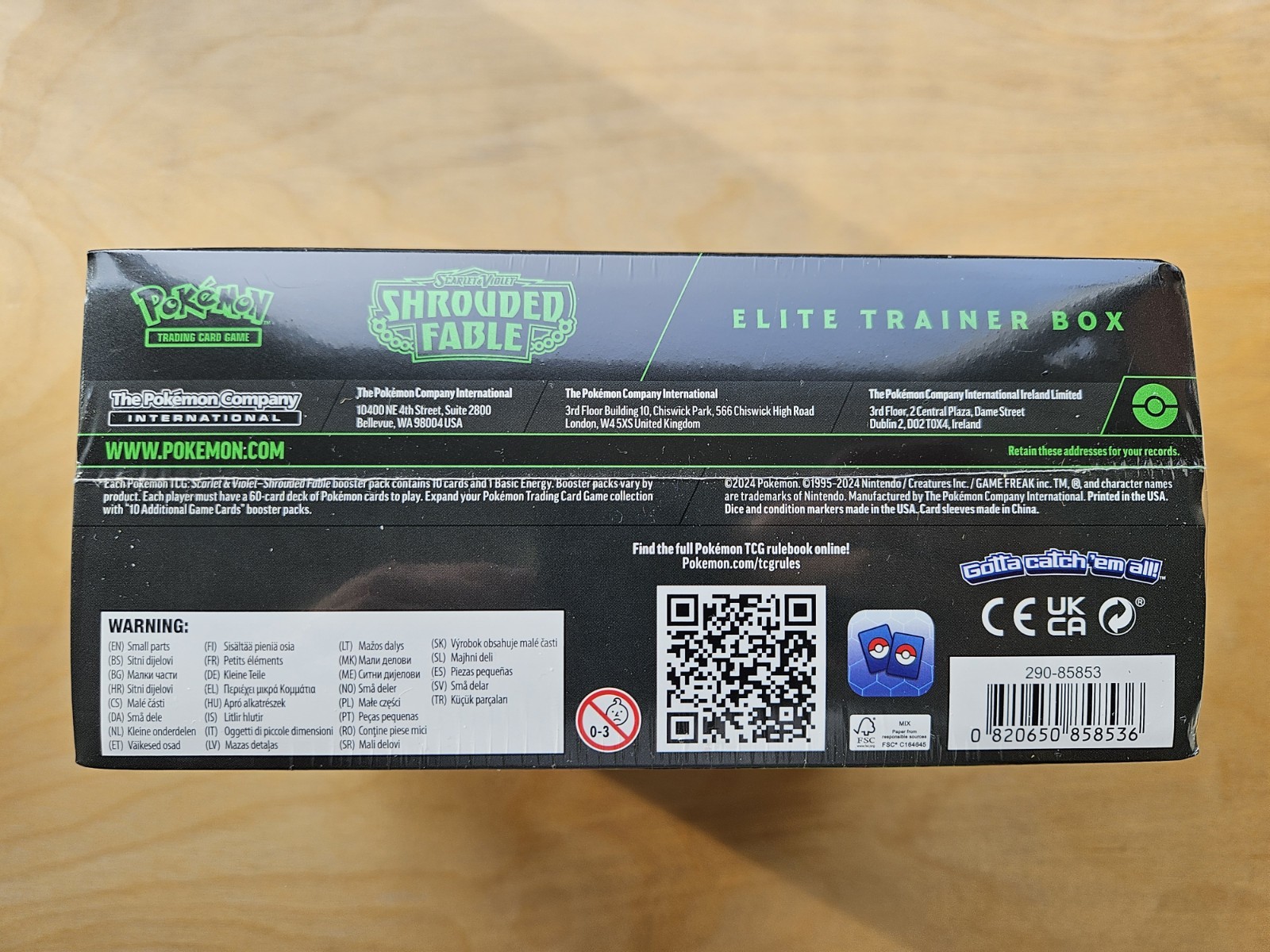 Pokemon TCG Scarlet & Violet Shrouded Fable Elite Trainer Box New Sealed