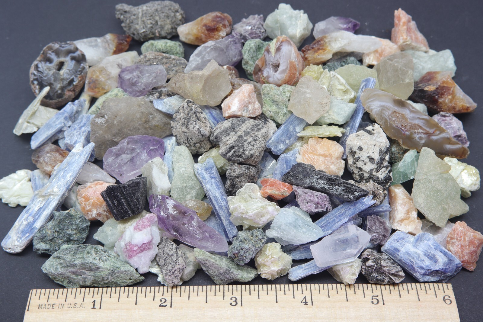 Crafters Brazil Mix 1 Lb Natural Crystals Mineral Specimens Mixed Gemstones
