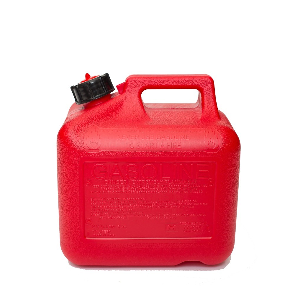 Auto Shut off Gasoline Can, 2.6 Gallon Capacity 2310-4, Red in Color