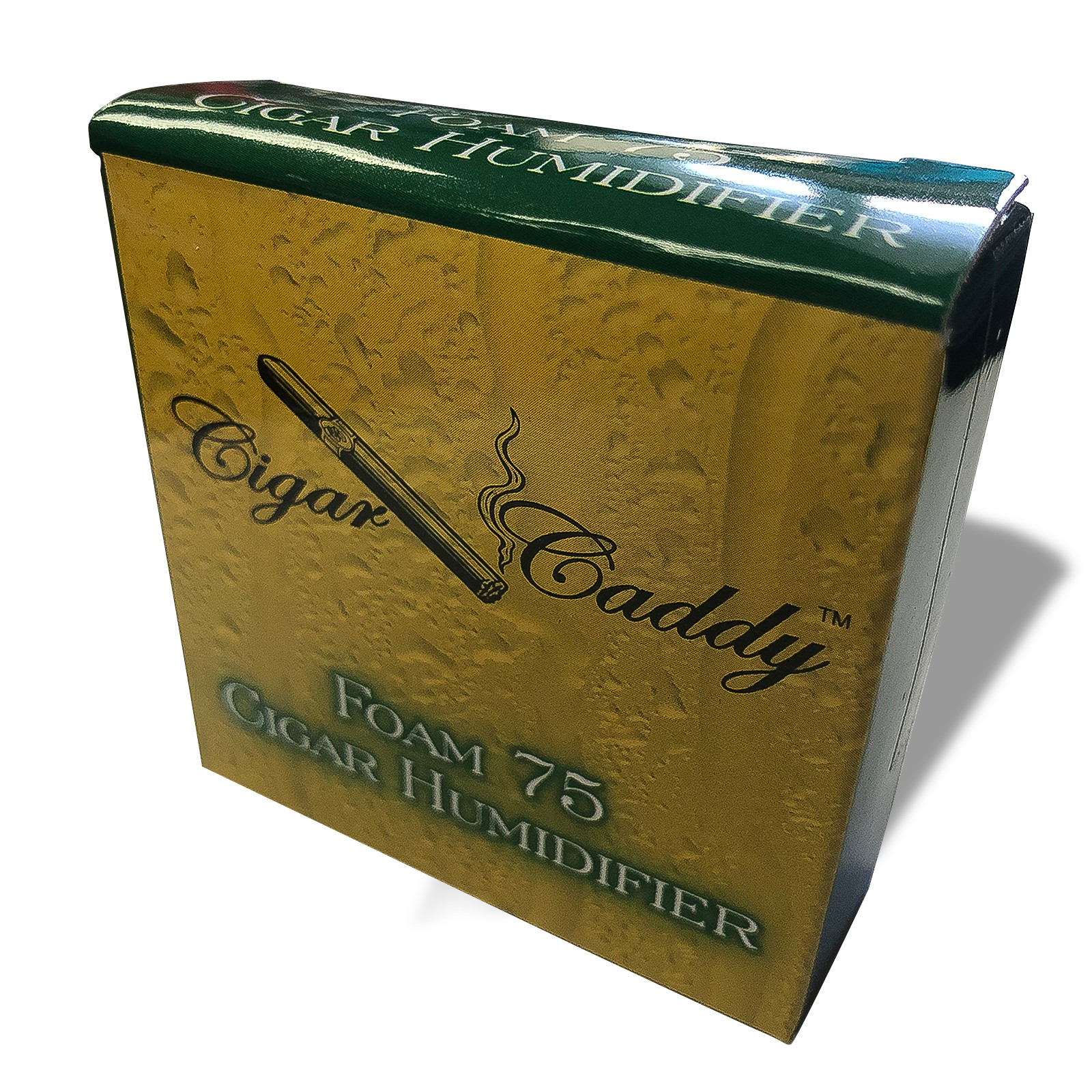 Cigar Caddy Round Cigar Humidifier, Green 75 CT, HUMI-F75