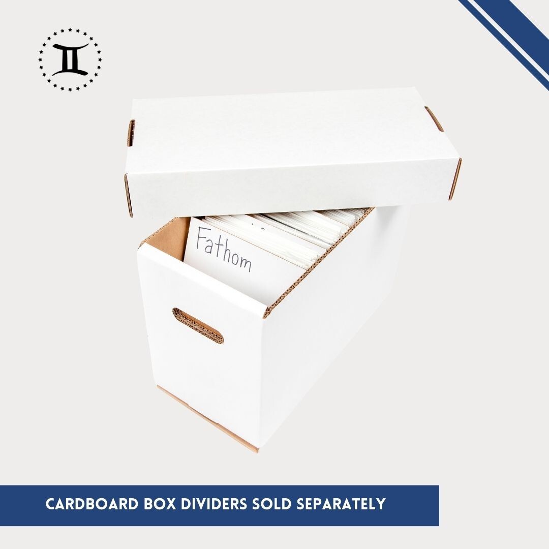 GEMINI Thick-Grip Short Comic Storage Box with Lid (glue-free)