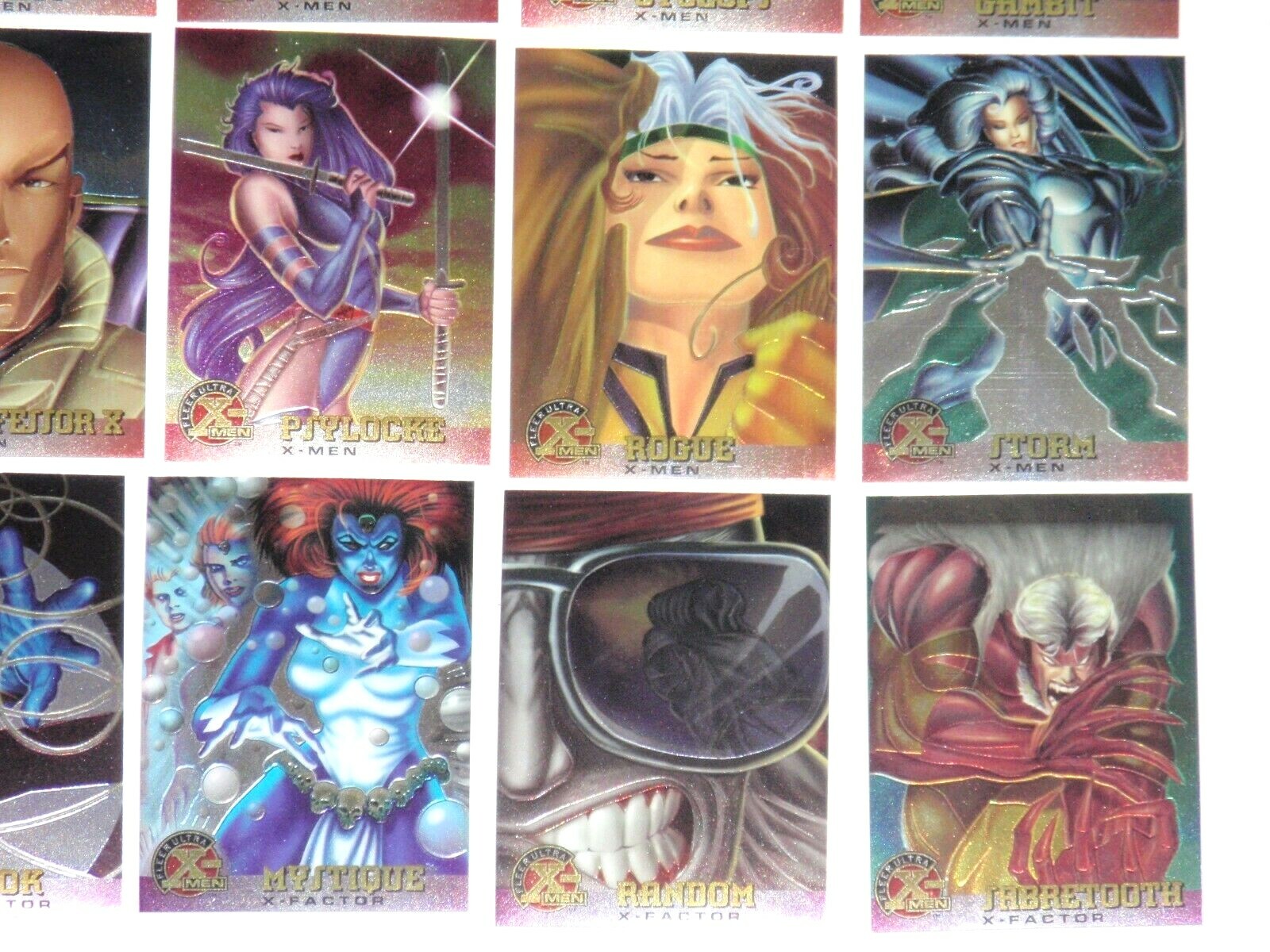 1995 FLEER ULTRA X-MEN CHROMIUM 100 CARD SET MARVEL HAUNTED MANSION DEADPOOL