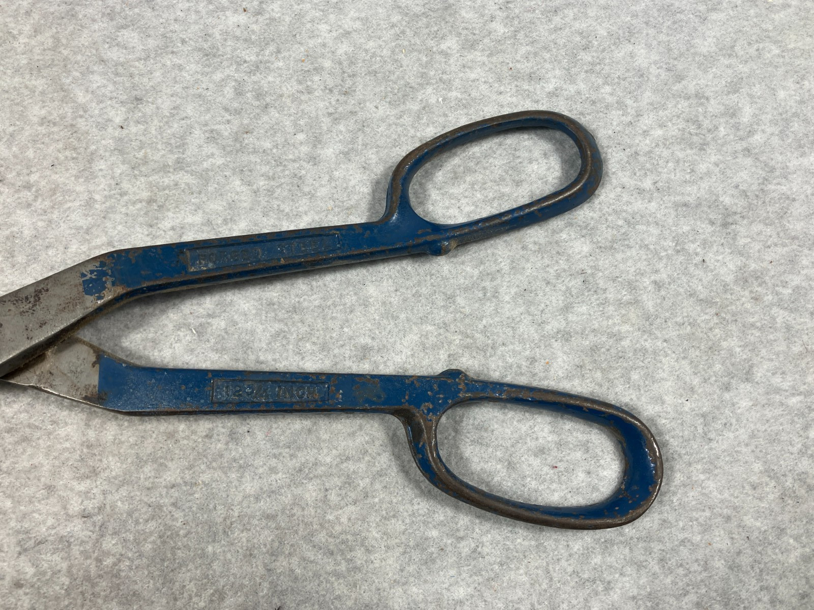 Vintage Blue Bird No. 212 12-3/4″ Duckbill Tin Snips Sheet Metal Shears USA