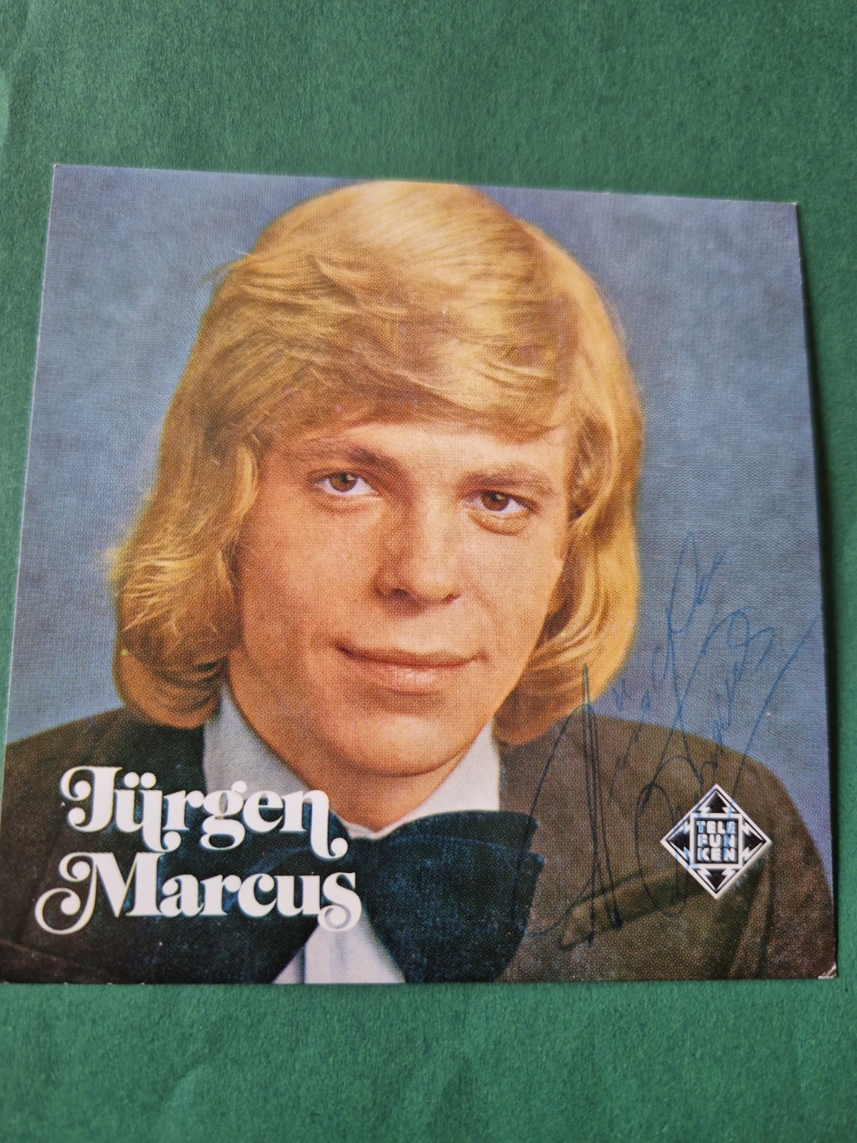 Jurgen Marcus, music, autograph card