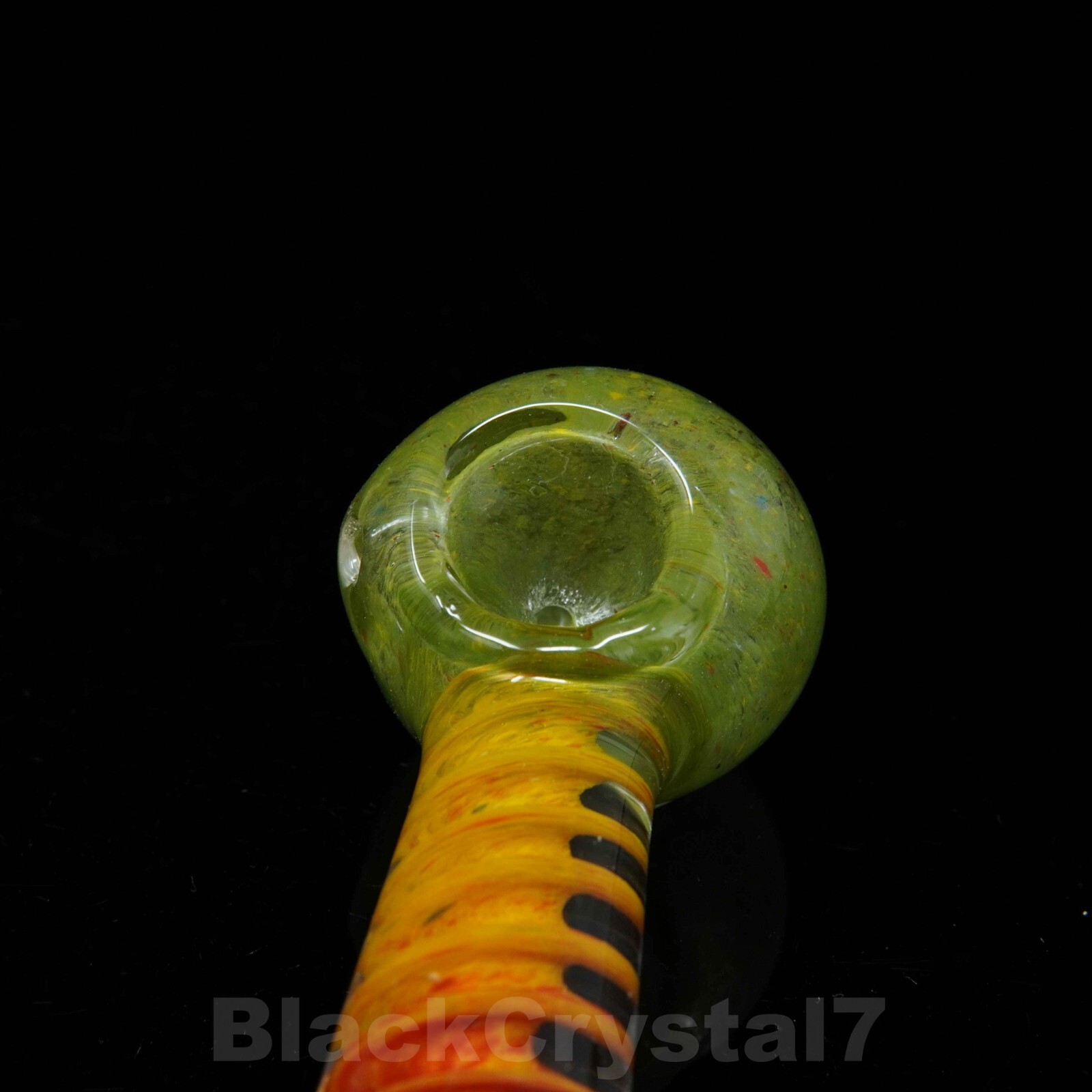 4.5 in Handmade Heavy Thick Red Green Swirl Tobacco Smoking Bowl Glass Pipes