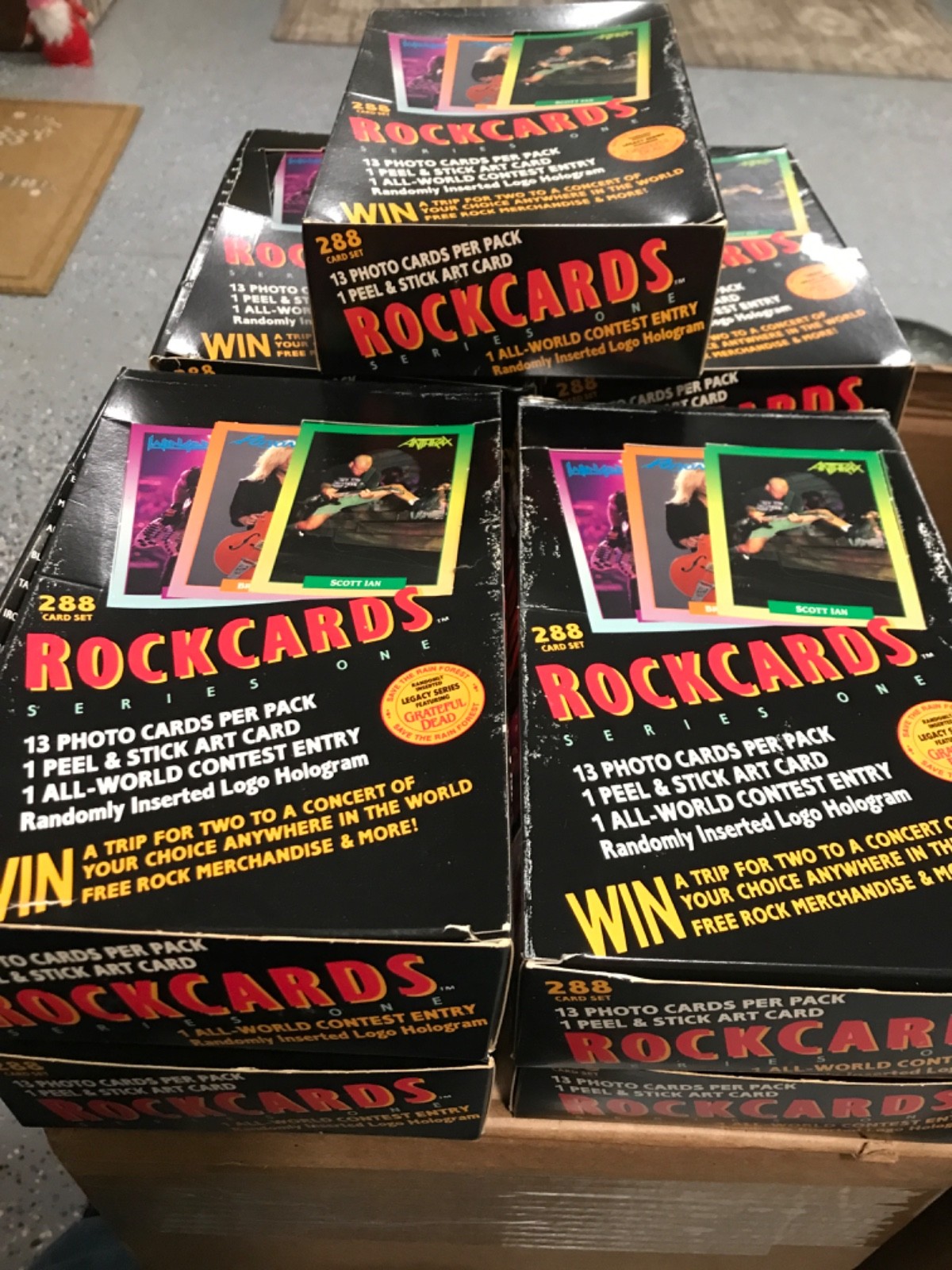 Rock Cards – 1 Box – Brockum – Heavy Metal, Metallica, Anthrax, Megadeth Used