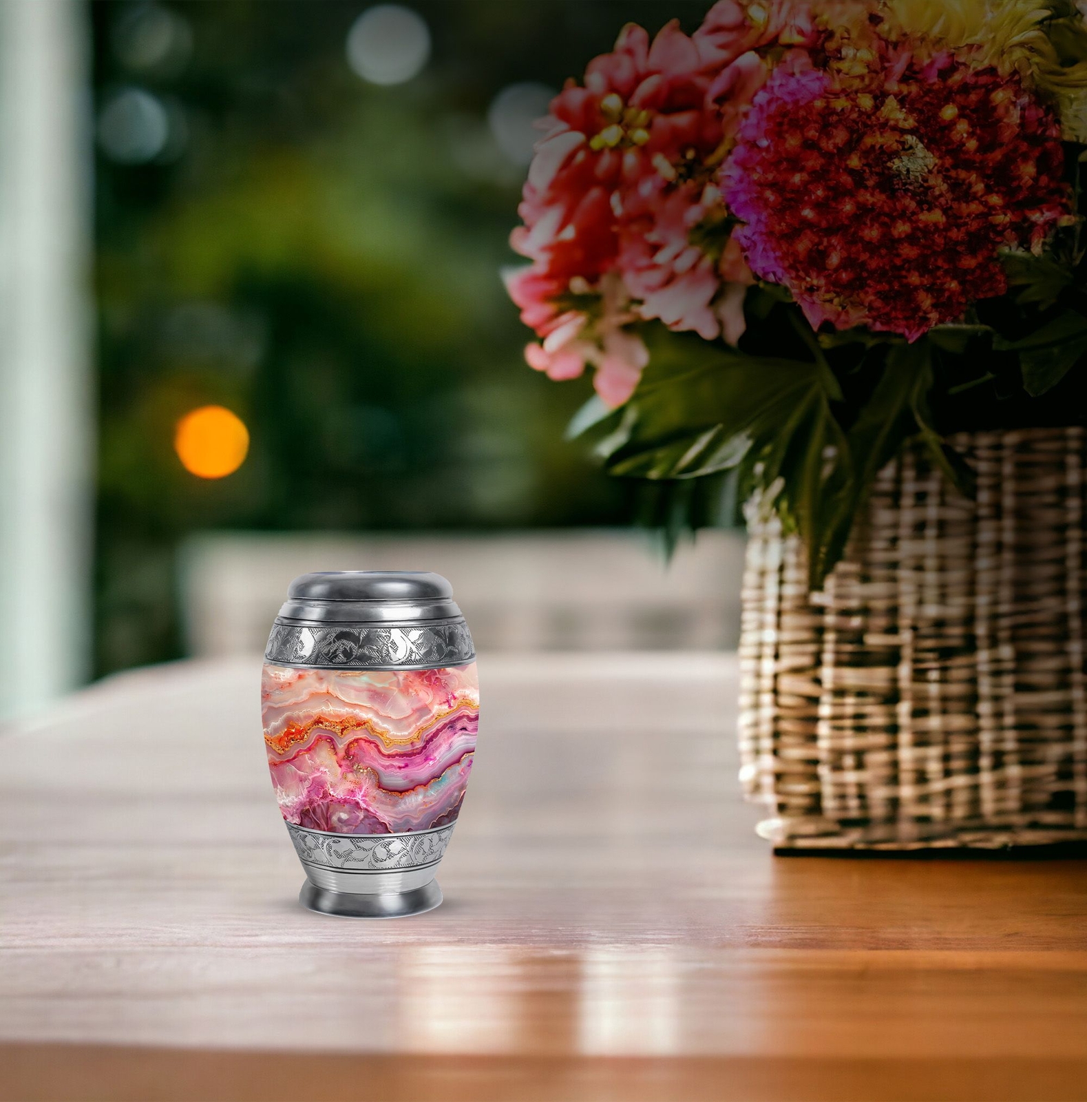 Abstract Cremation Urn Large Urns For Ashes Adult Male Large 3 Inch