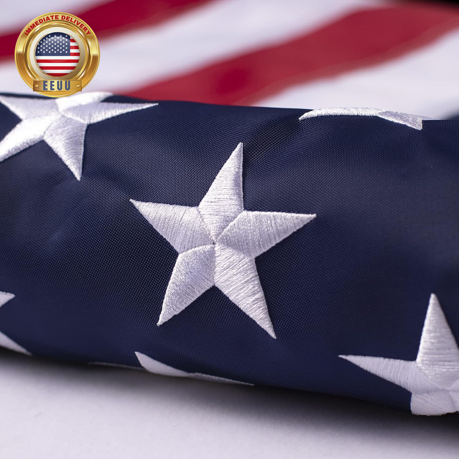 3X5 American Flags Polyester-Usa 3X5Ft Outdoor Heavy Duty Flag- Embroidered Star