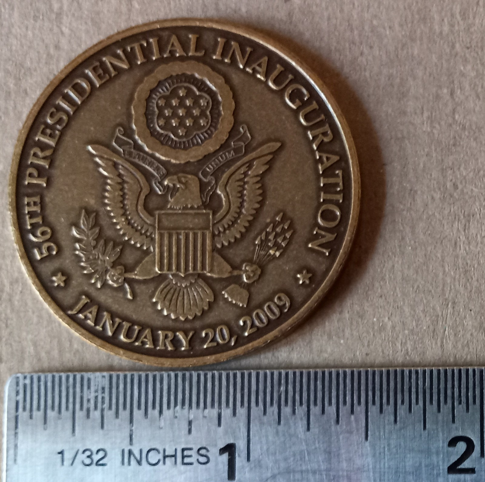 Barack Obama 44th President Of The United States Inauguration Jan 20, 2009 Coin
