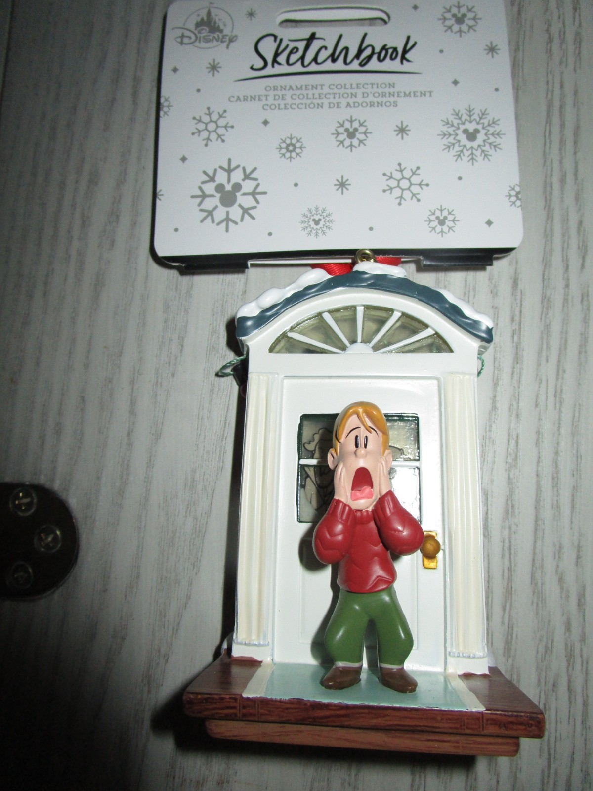 Disney HOME ALONE Kevin McCallister Sketchbook Christmas Ornament NEW