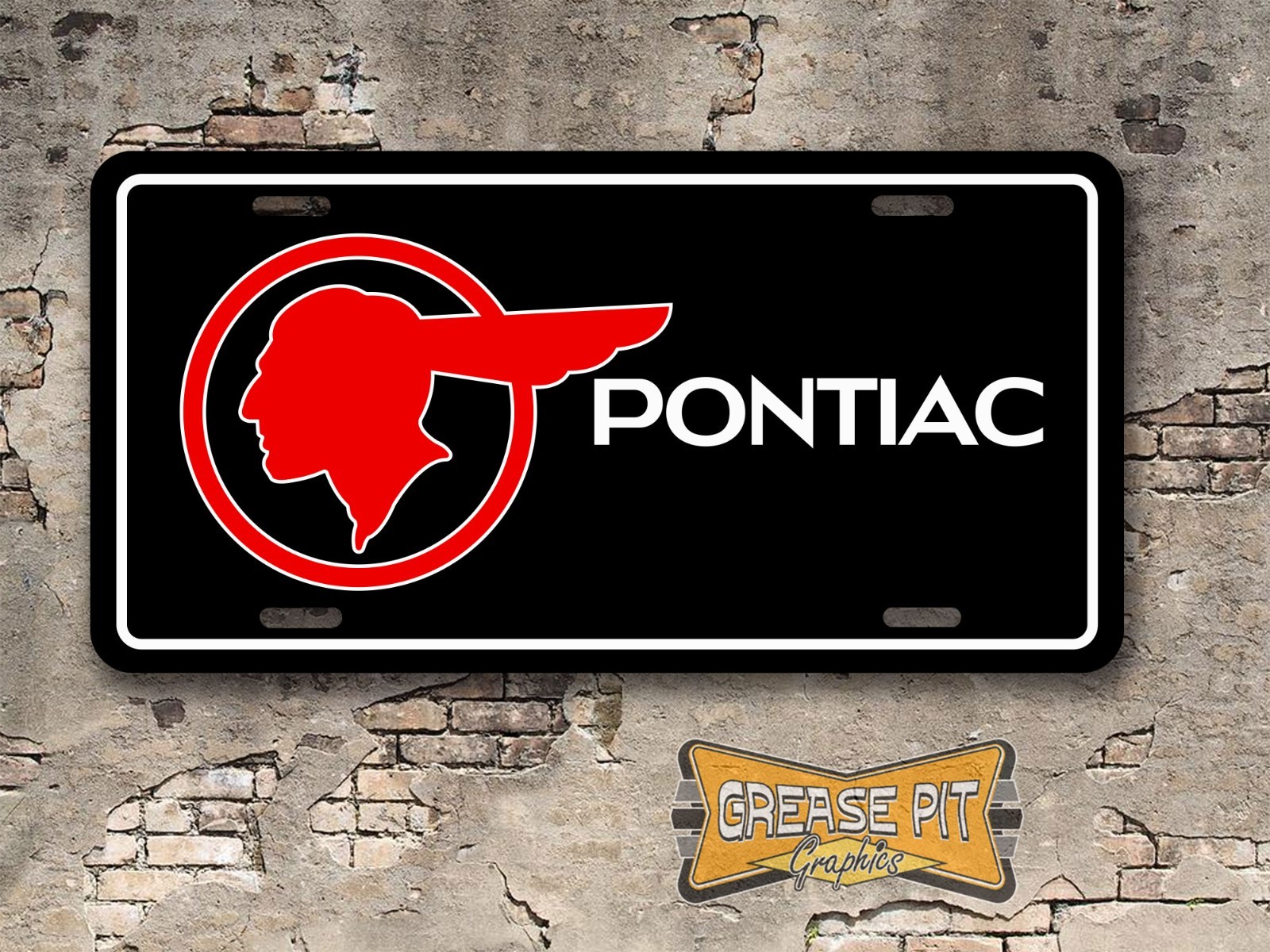 Pontiac Novelty License Plate – Choose Color
