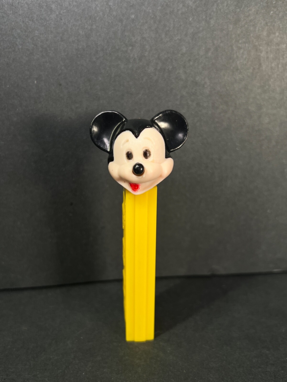 1970’s “Mickey Mouse” PEZ Candy Dispenser – No Feet – REMOVABLE NOSE – Hong Kong