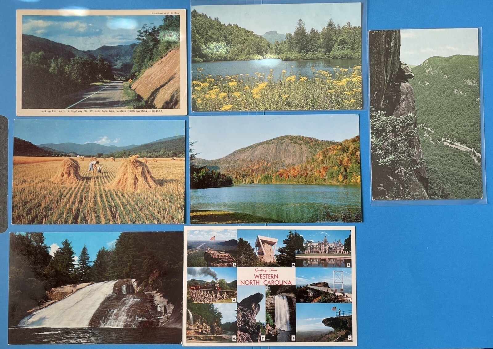 Western North Carolina Lot of 7 Postcards