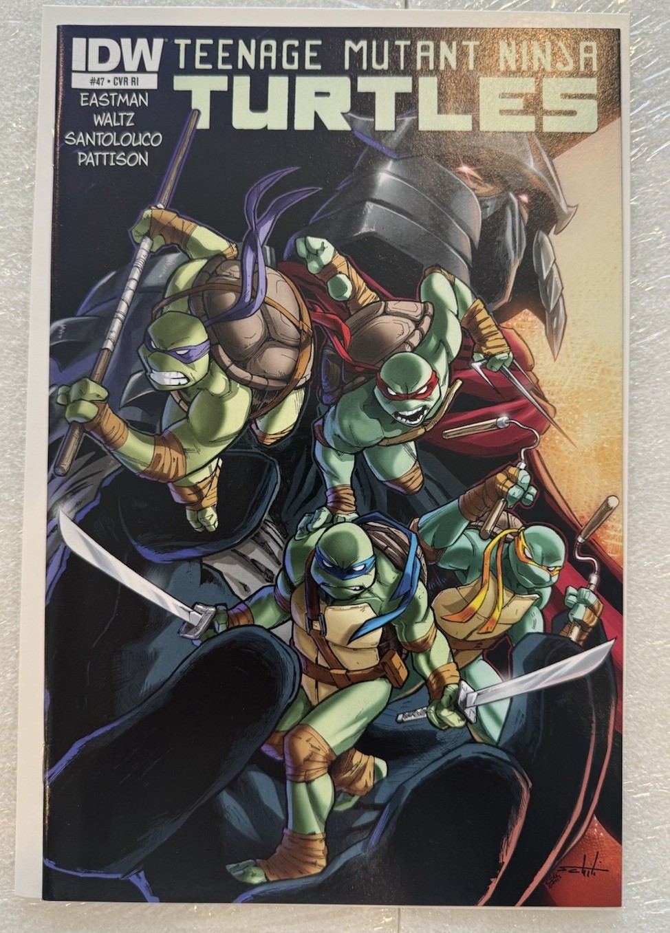 IDW TMNT Teenage Mutant Ninja Turtles #47 Cover RI Variant 1:10 2014 High Grade