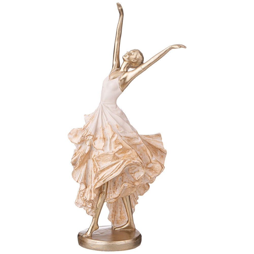 Lefard Ballerina Figurine Polystone Woman Dancer Statue 11″