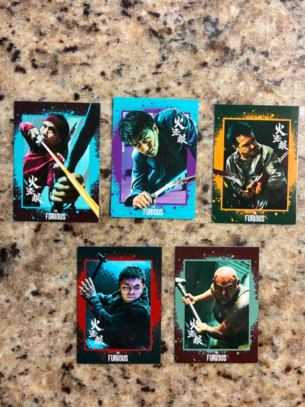 THE FURIOUS MOVIE 2026 REGAL EXCLUSIVE COLLECTIBLE CHARACTER CARDS FULL SET OF 5