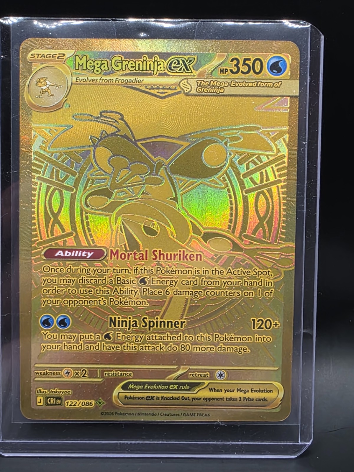 Mega Greninja Ex Gold 122/086 – POKEMON – Chaos Rising