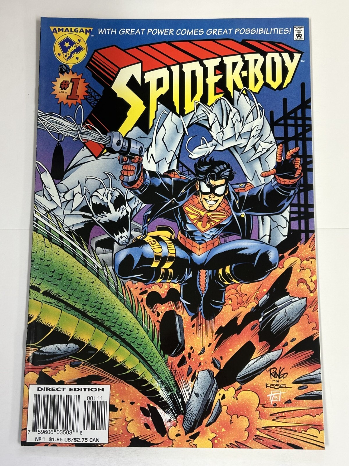 SPIDER-BOY #1 1996 NEAR MINT AMALGAM COMICS b-489