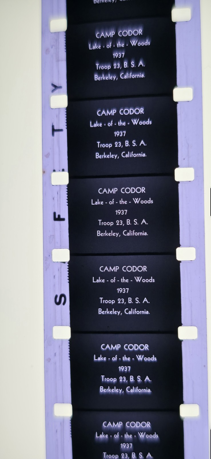 1937 16mm Camp Codor Troop 23 BSA Berkeley CA Kodak Film Reel Full