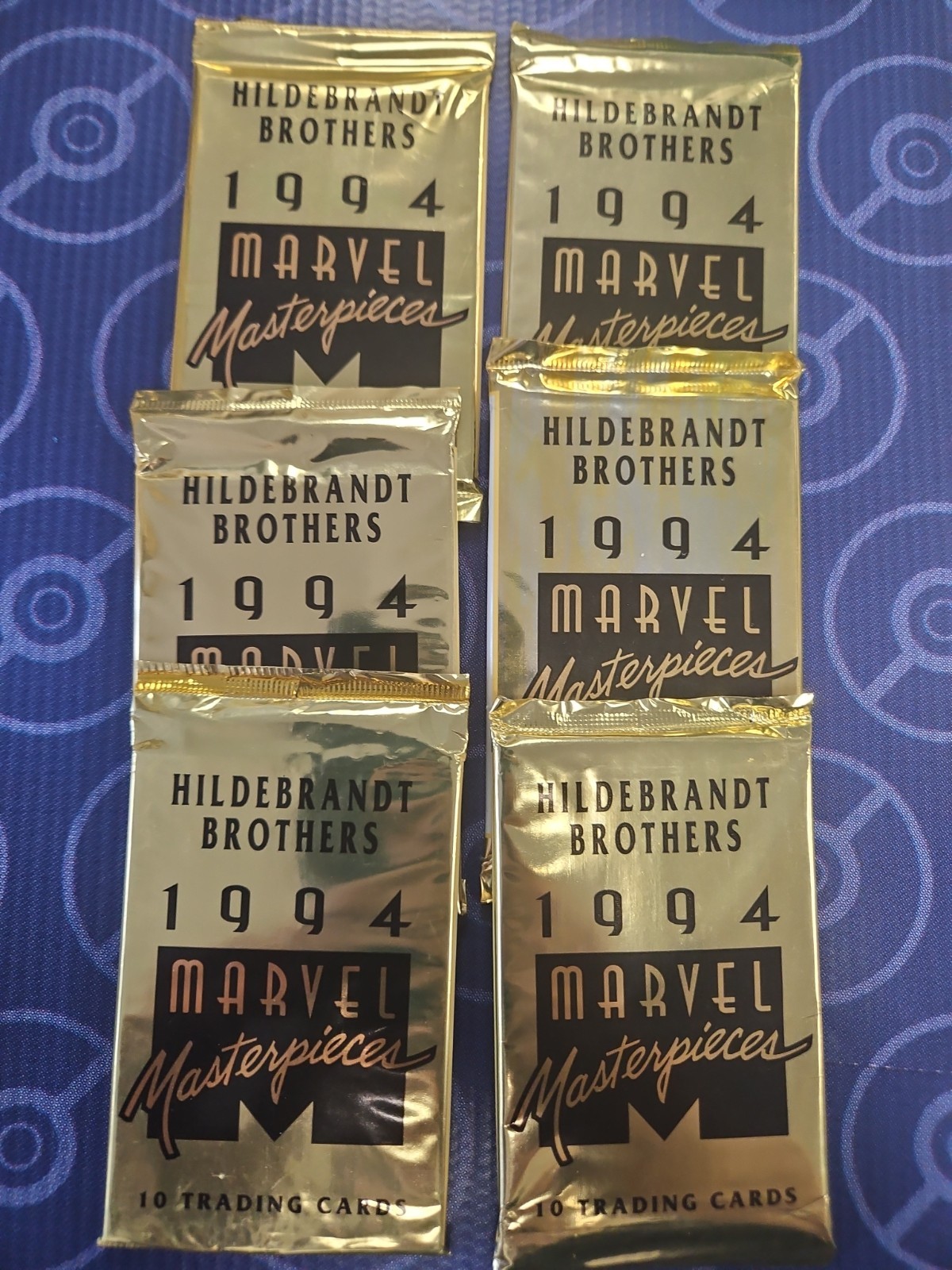1994 FLEER MARVEL MASTERPIECES PACK X 6 FROM FACTORY SEALED UNOPENED Lot C