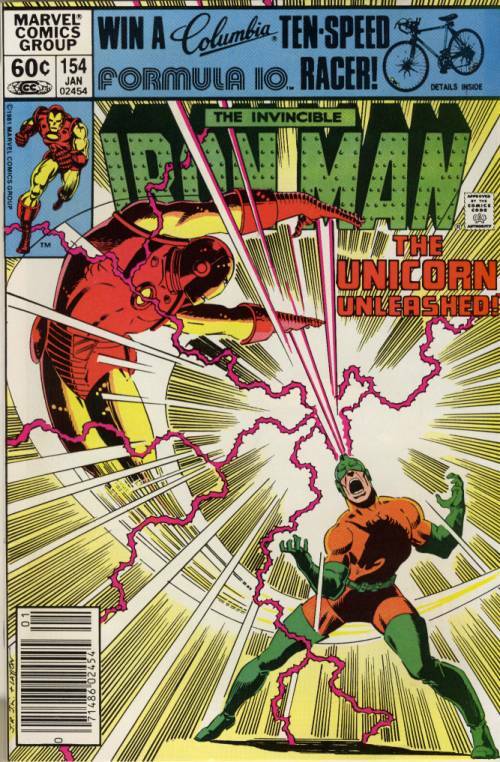 SALE! Iron Man #154 ~ January 1982 ~ 9.4 Near Mint ~ The Crazy Unicorn is Back!
