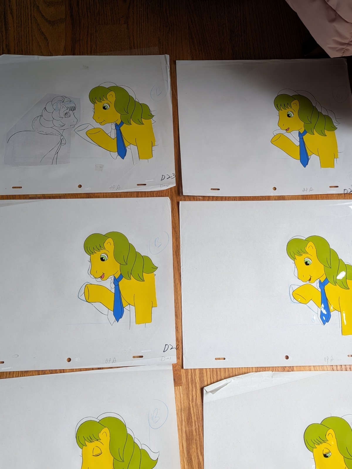 Huge 80’s Lot Of 17 My Little Pony Original Production Painted Animation Cel Art