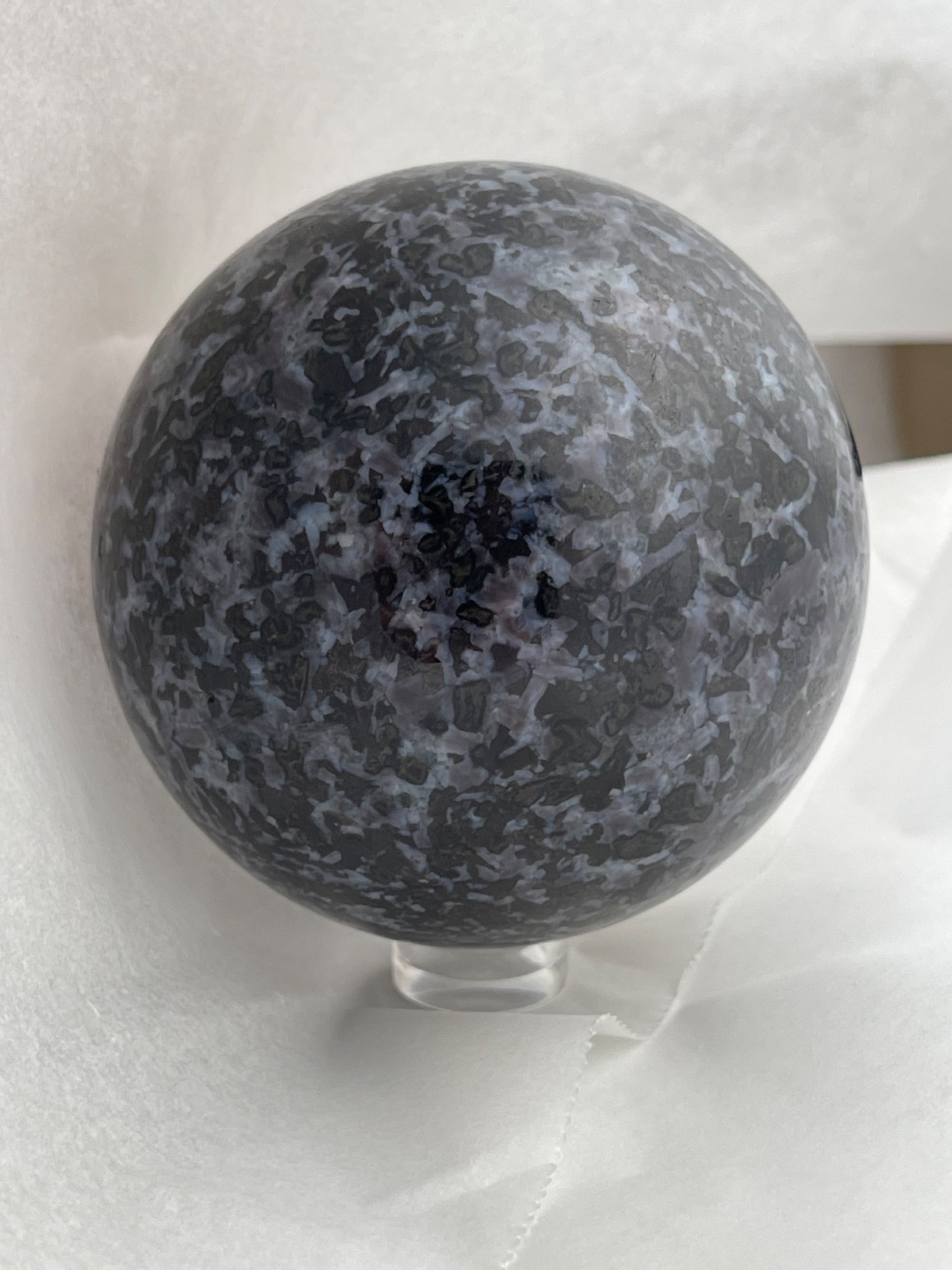 67mm 519g Indigo Gabbro Sphere Mystic Merlinite Sphere CHRISTMAS GIFT