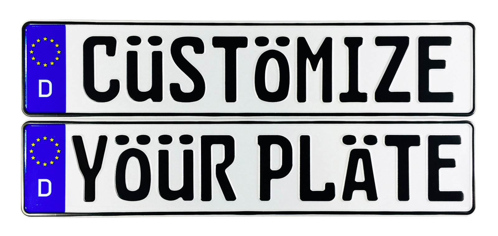Custom European German License Plate – Customize Your Plate