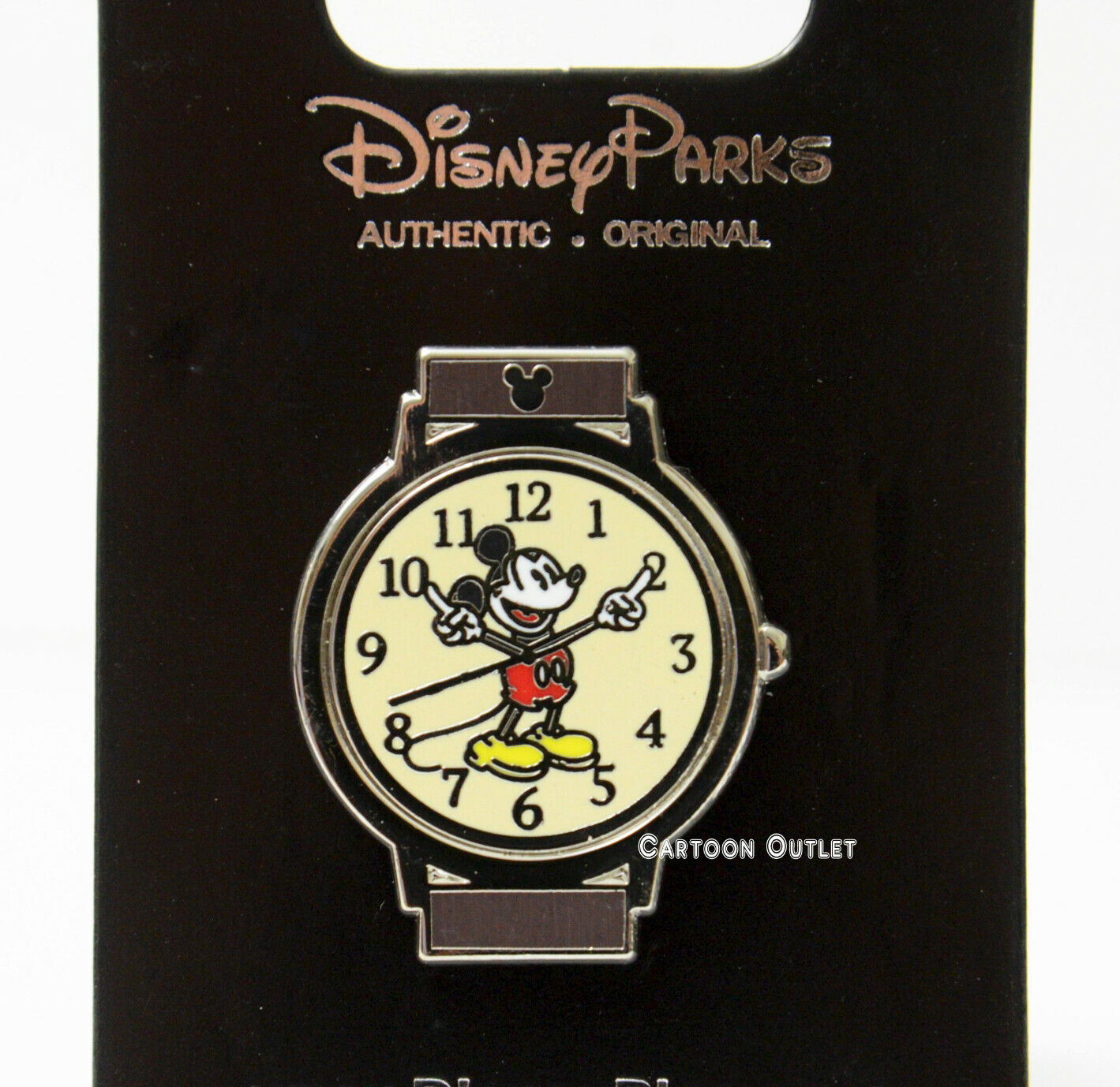 Disney Mickey Mouse Stop Watch Clock Trading Pin New in Package Authentic