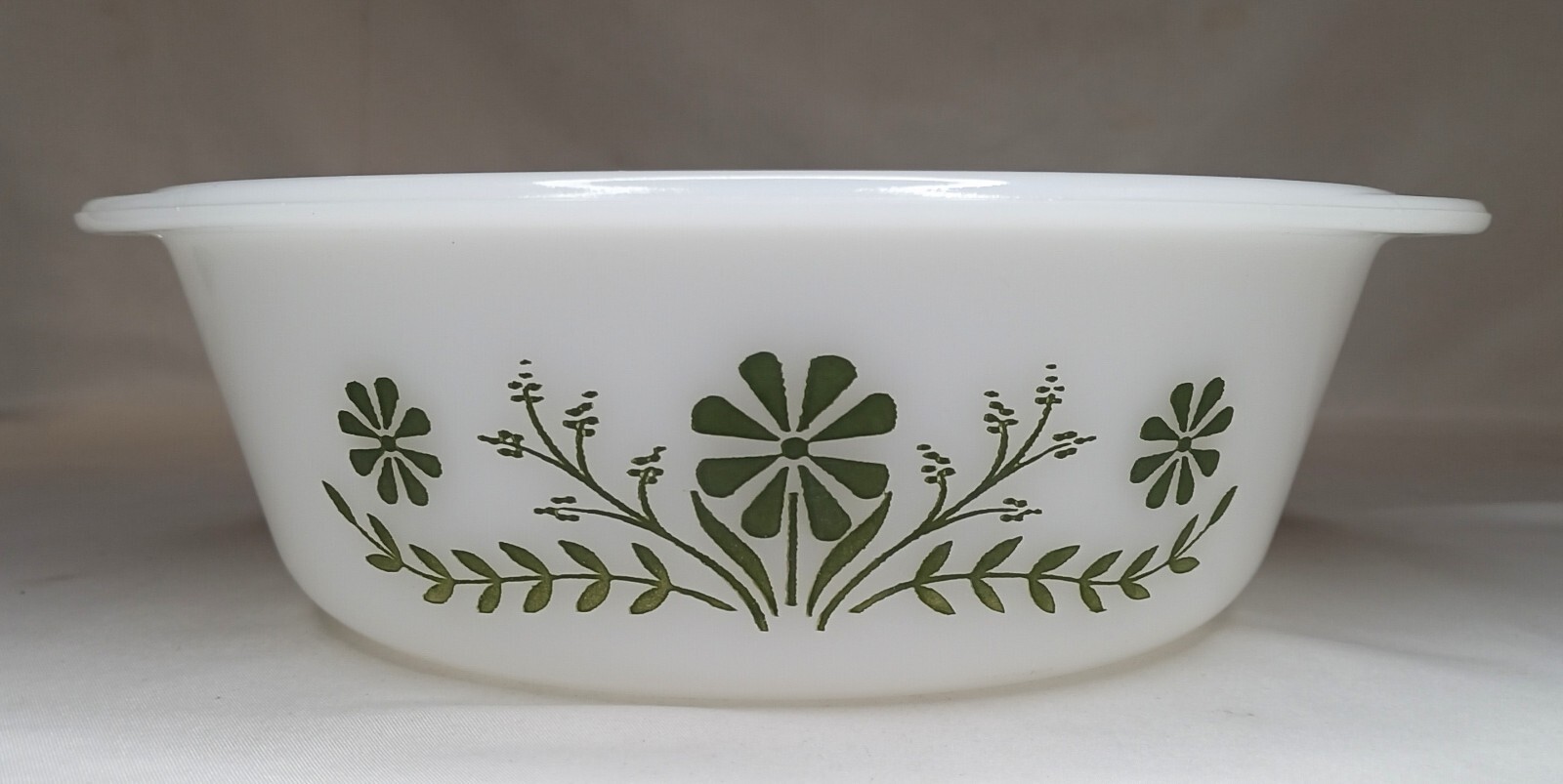 Vintage Glasbake Crazy Daisy Pattern Casserole Dishes Lot Of 4 NO LIDS