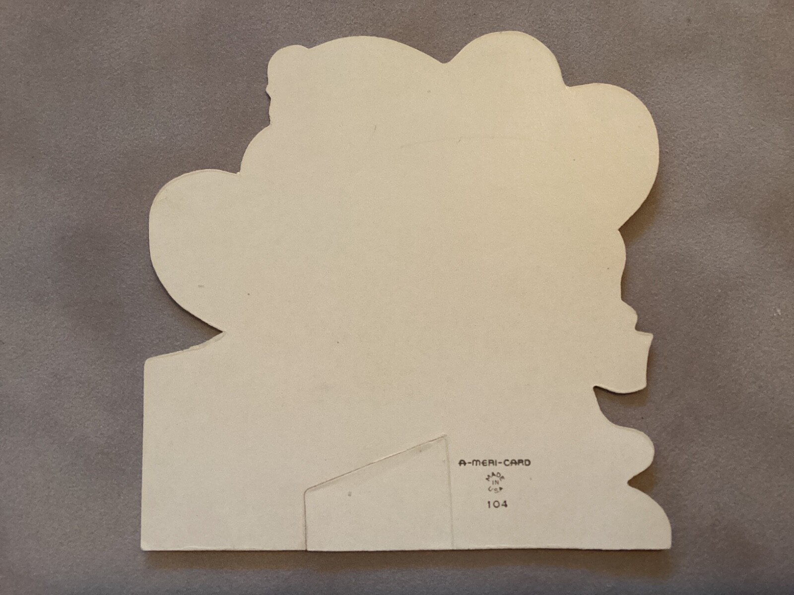 Puppies w/Scale Die Cut Valentine “ You weigh heavy on my mind” A- Meri- Card