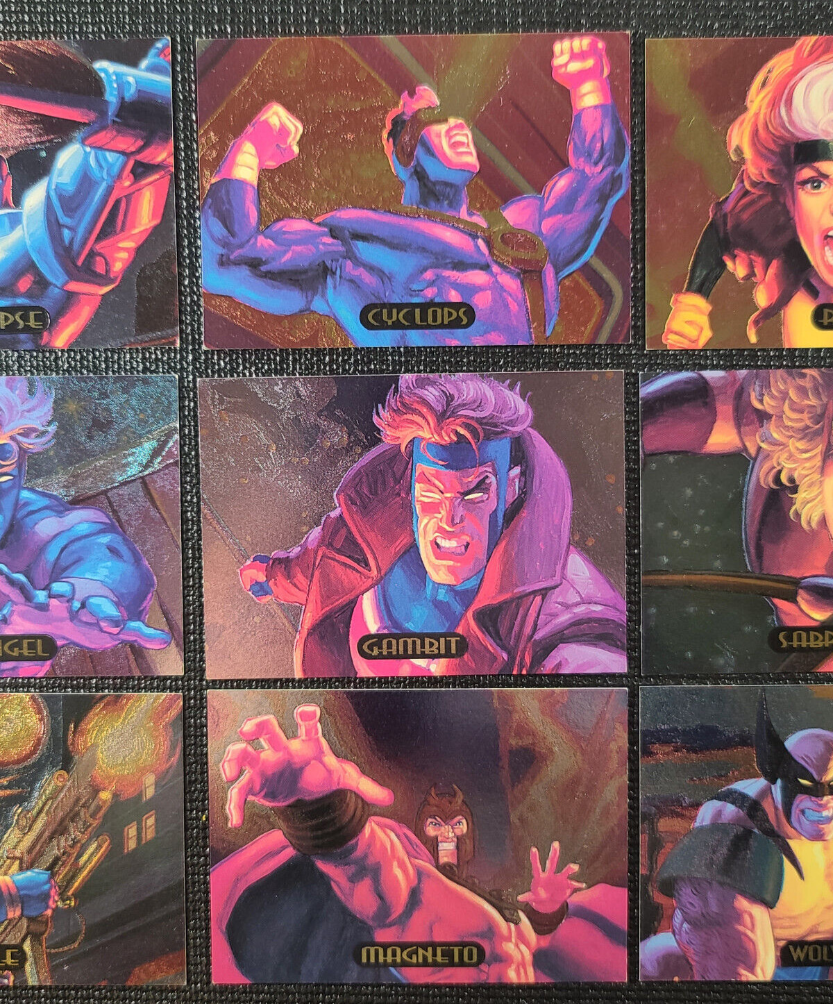 1994 Marvel Masterpieces – POWER BLAST – Complete Set of 9