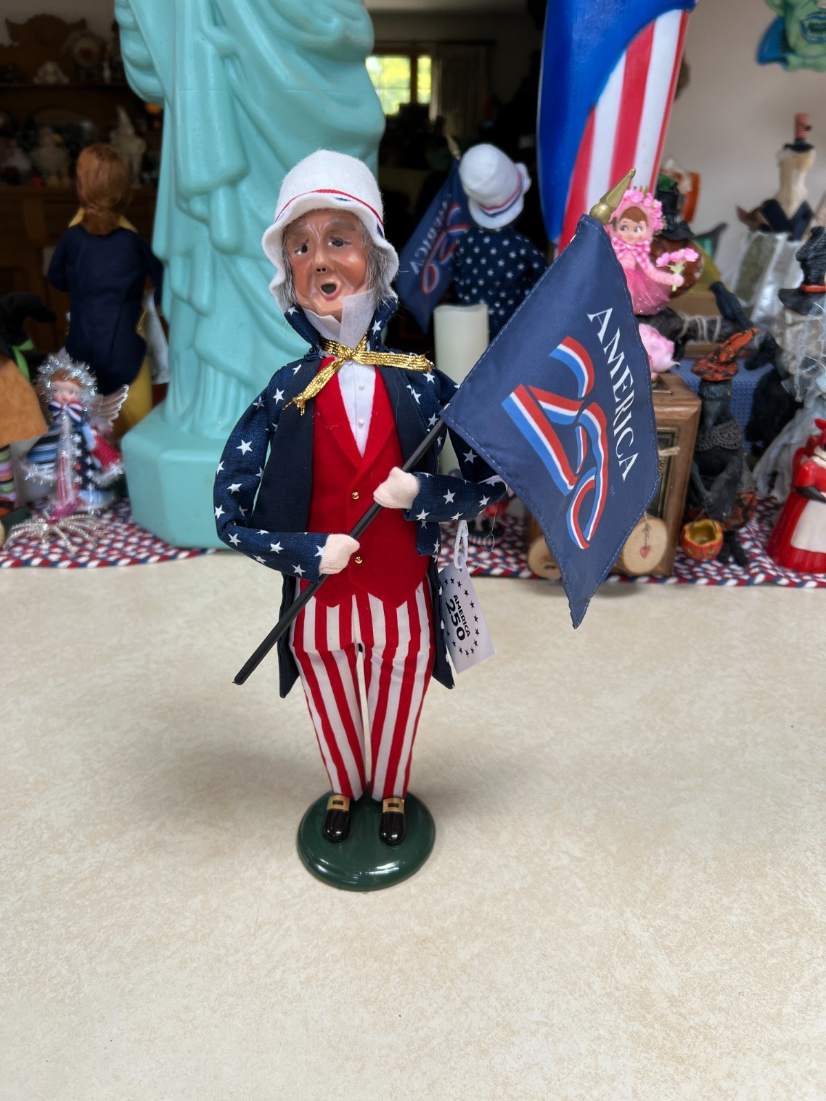2026 Byers Choice America 250 Uncle Sam Caroler – New!
