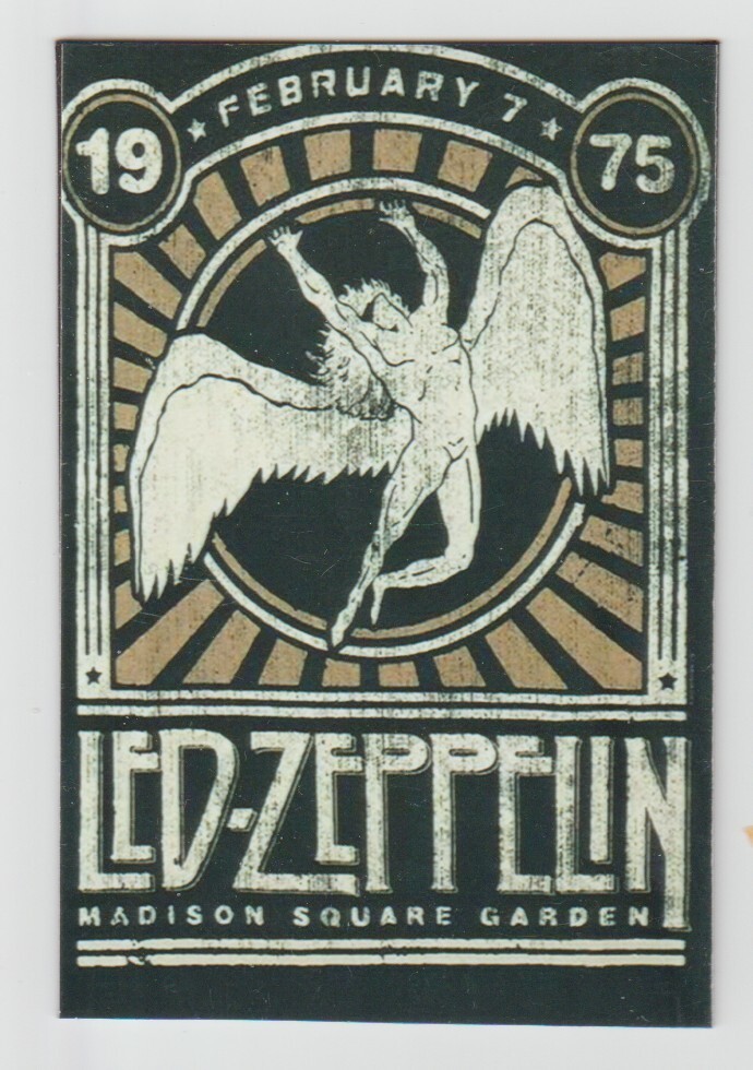 Fridge/Locker /Tool Box Magnet – Led Zeppelin Madison Square garden 1975