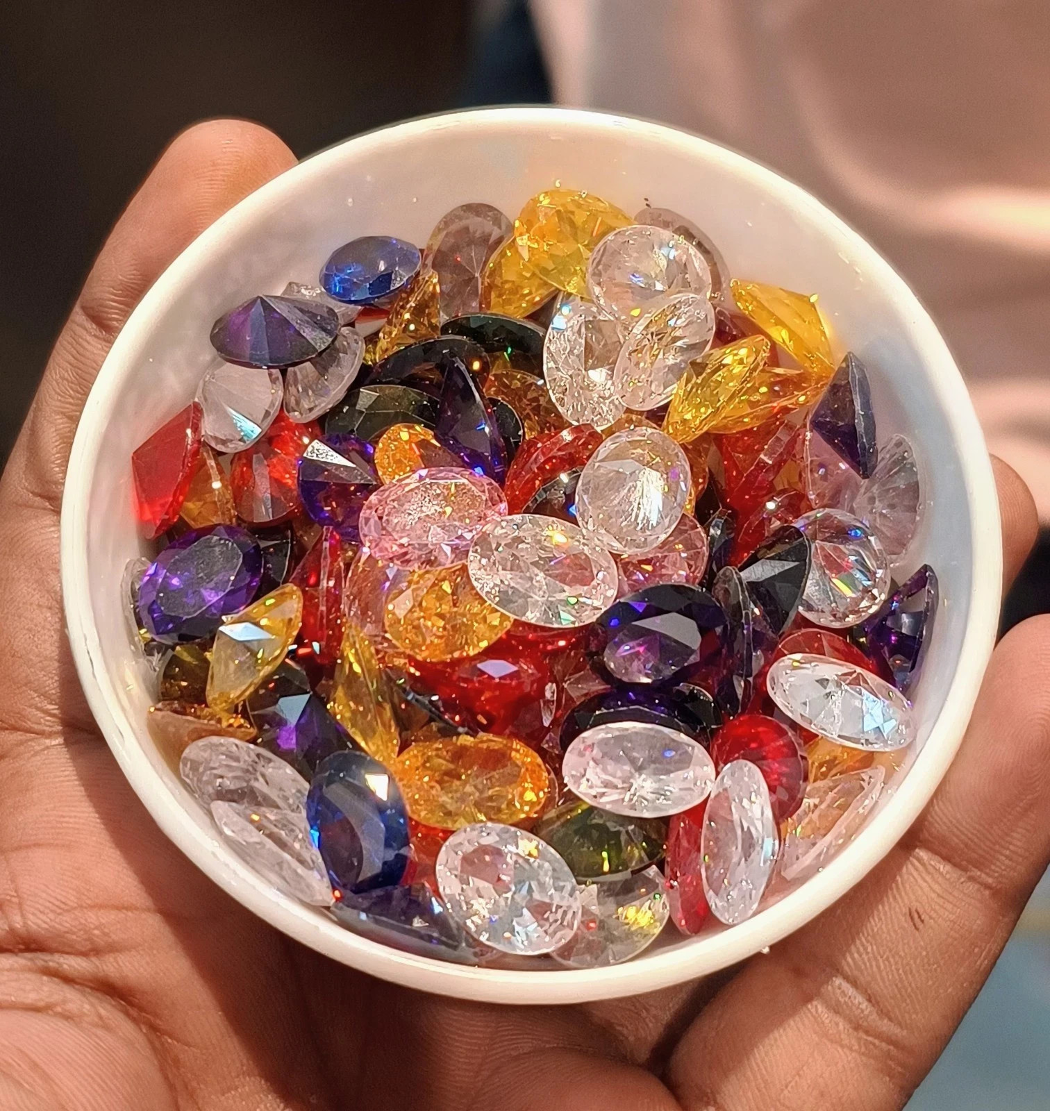 50 Ct Certified Multi-Color Topaz Oval Cut Flawless 6 Pcs Gemstone Lot