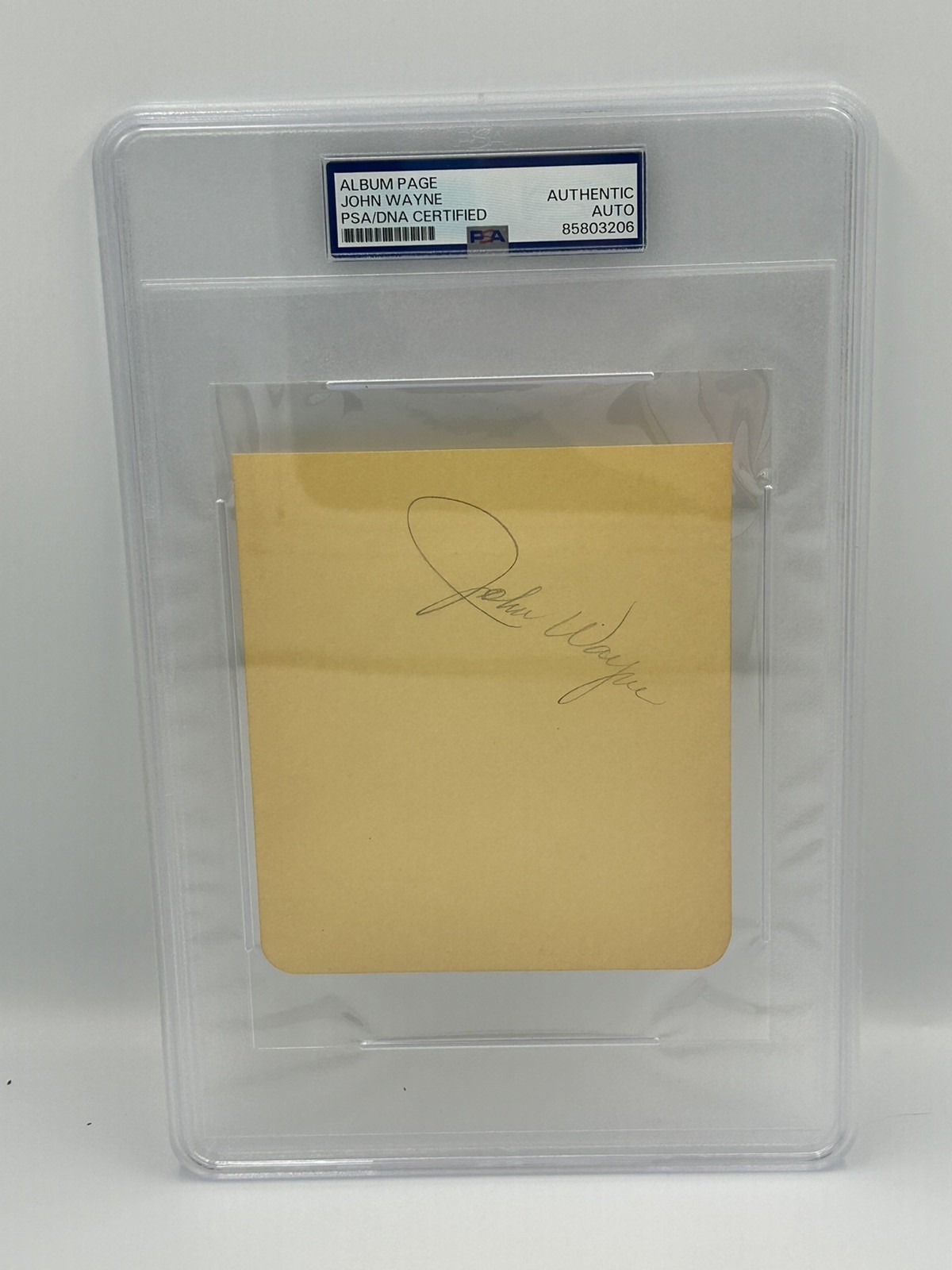 JOHN WAYNE SIGNED ALBUM PAGE AUTO SIGNATURE PSA/DNA RARE EARLY AUTOGRAPH