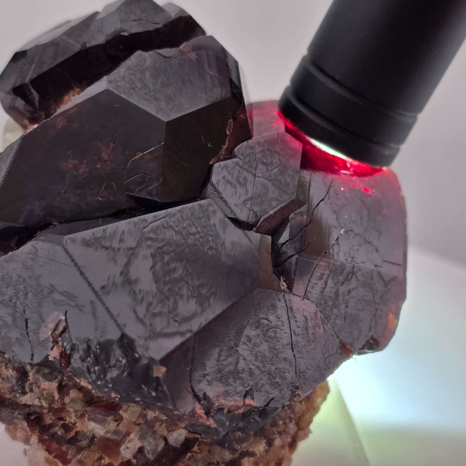 Burgundy Spessartine Garnet from Skardu, Pakistan