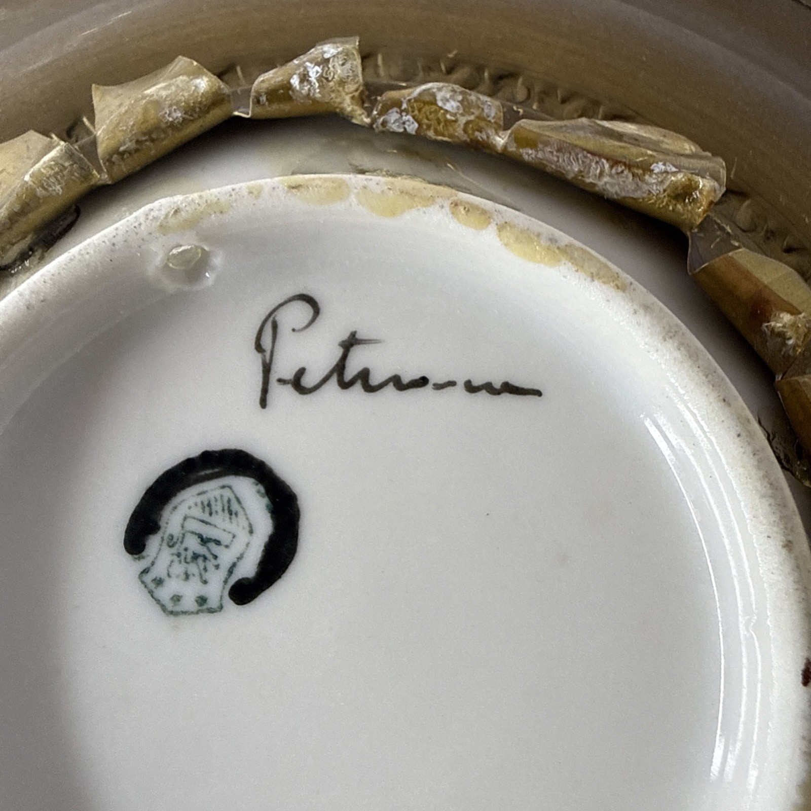 Francesco Petrarca Hand Painted Italian 6” Portrait Plate