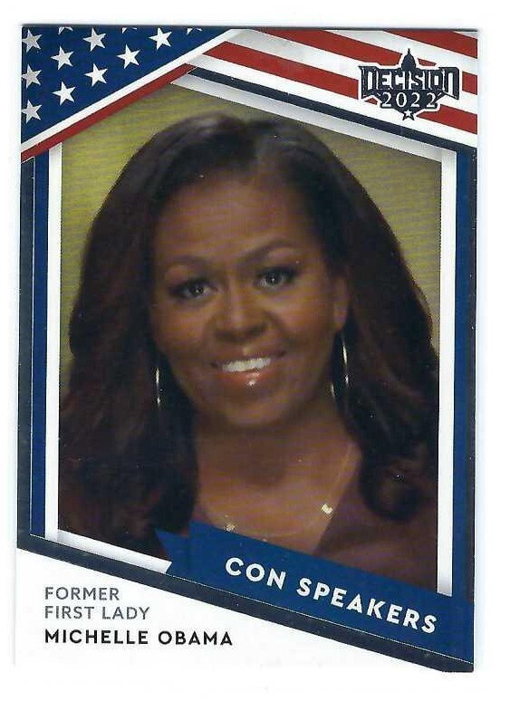 2023 DECISION UPDATE MICHELLE OBAMA CON SPEAKERS INSERT CARD