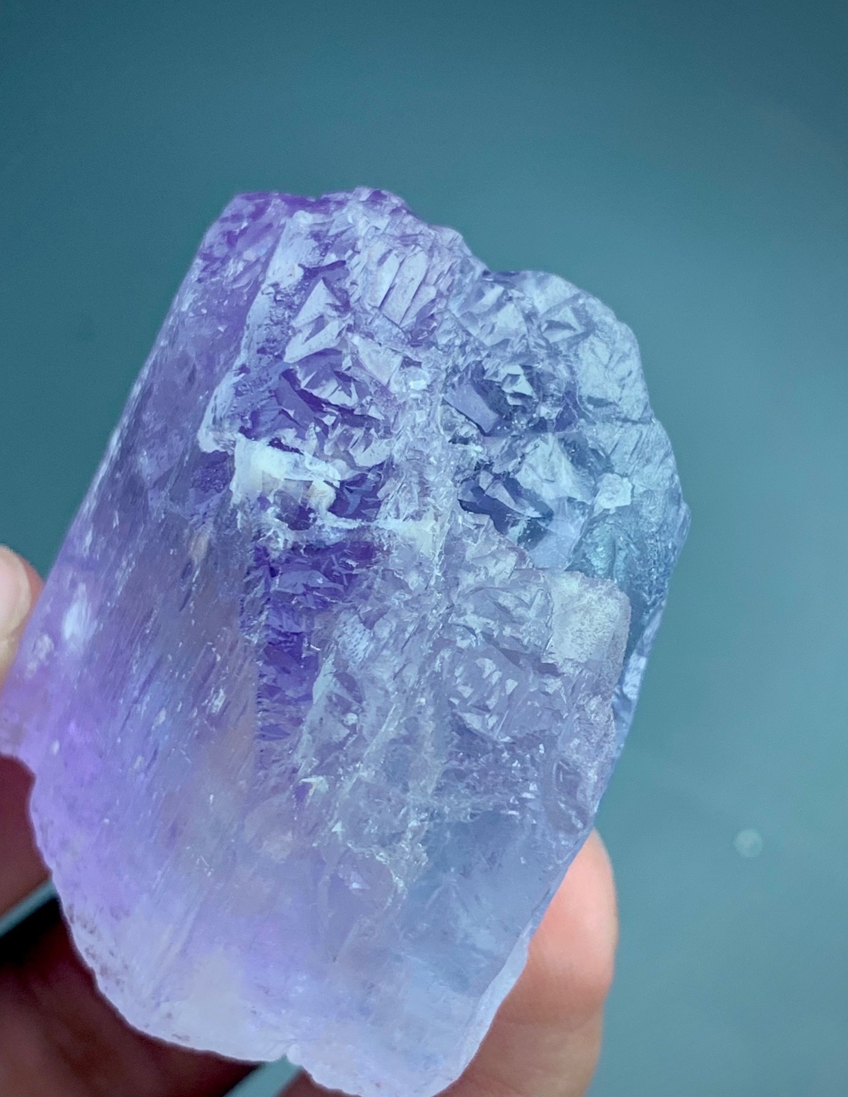 Natural Aesthetic Etched Kunzite Crystal From Afghanistan (655 carats)