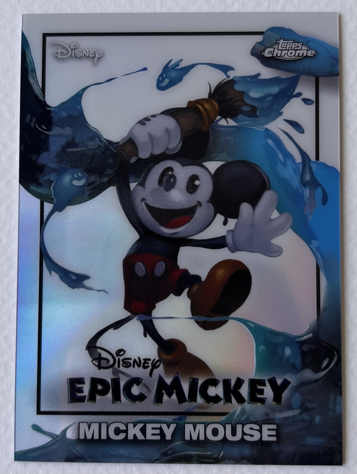 2026 Topps Disney Neon Chrome Mickey Mouse Epic Mickey #EM-1